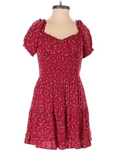 Pre-owned Hollister Casual Dress In Red