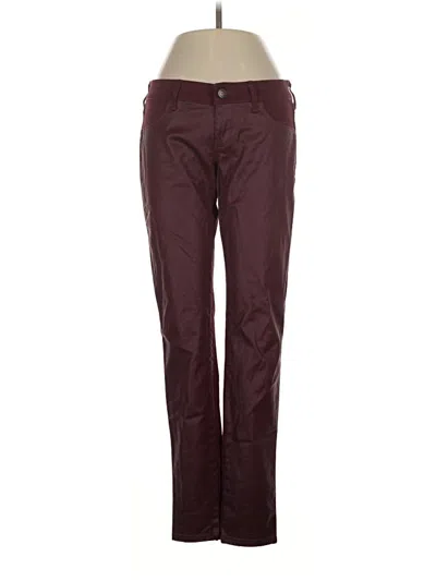Pre-owned Hollister Casual Pants In Burgundy