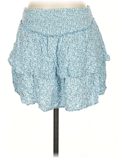 Pre-owned Hollister Casual Skirt In Blue
