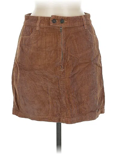 Pre-owned Hollister Casual Skirt In Brown