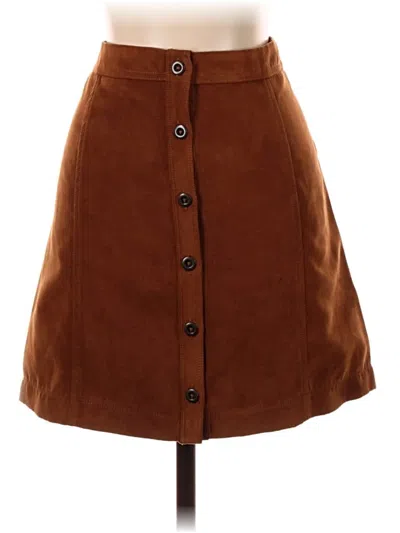 Pre-owned Hollister Casual Skirt In Brown
