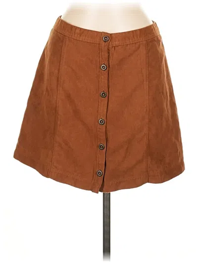 Pre-owned Hollister Casual Skirt In Brown