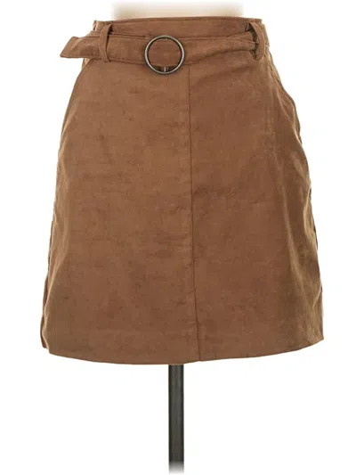 Pre-owned Hollister Casual Skirt In Brown
