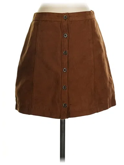 Pre-owned Hollister Casual Skirt In Brown