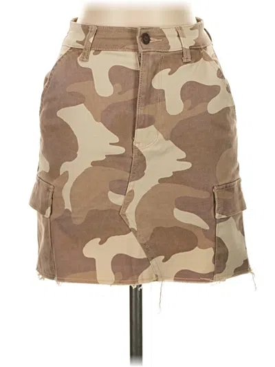 Pre-owned Hollister Casual Skirt In Brown