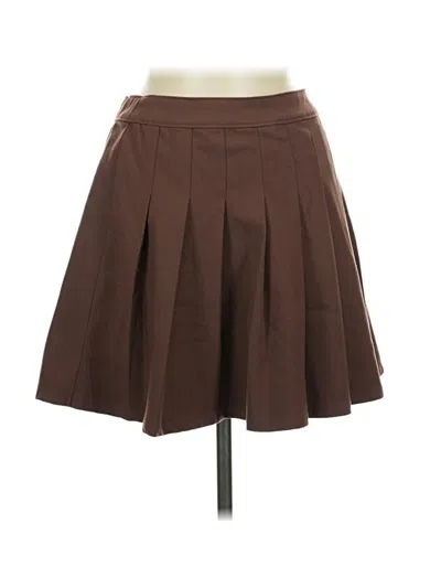 Pre-owned Hollister Casual Skirt In Brown