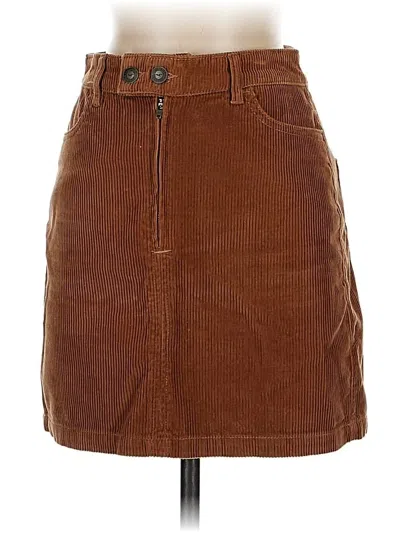 Pre-owned Hollister Casual Skirt In Brown