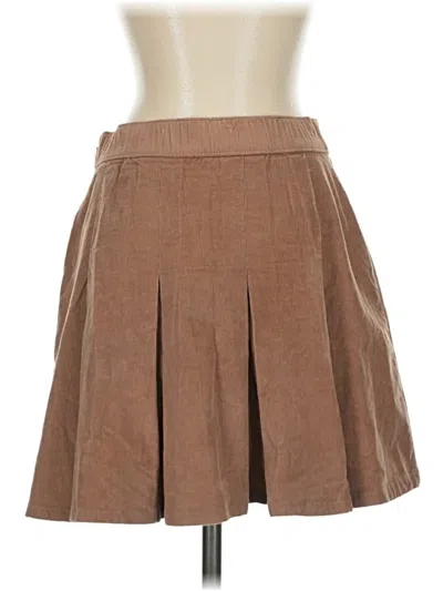 Pre-owned Hollister Casual Skirt In Brown