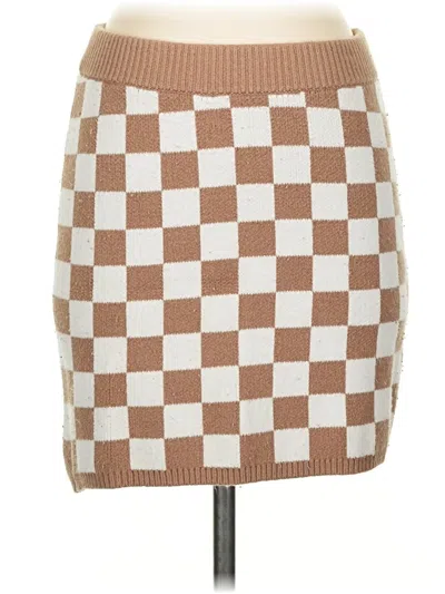 Pre-owned Hollister Casual Skirt In Brown
