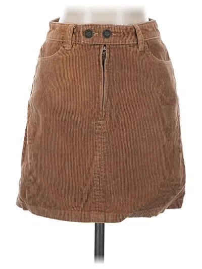 Pre-owned Hollister Casual Skirt In Brown