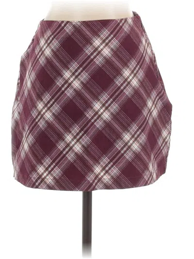 Pre-owned Hollister Casual Skirt In Burgundy