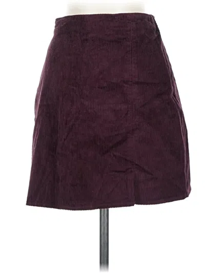 Pre-owned Hollister Casual Skirt In Burgundy