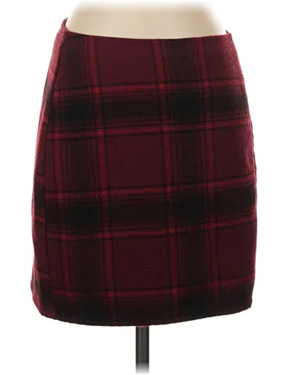 Pre-owned Hollister Casual Skirt In Burgundy