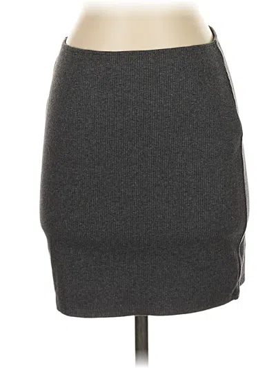 Pre-owned Hollister Casual Skirt In Gray