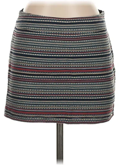 Pre-owned Hollister Casual Skirt In Gray