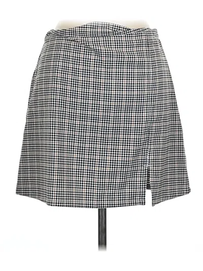 Pre-owned Hollister Casual Skirt In Gray
