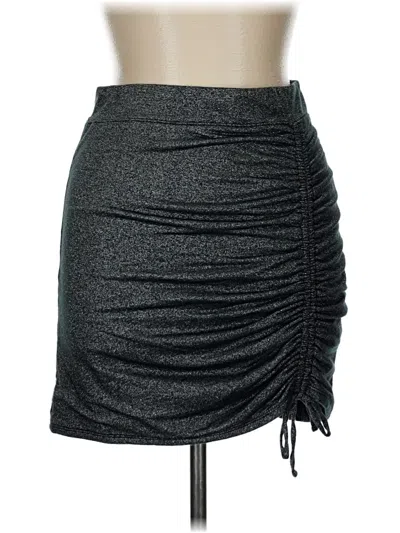 Pre-owned Hollister Casual Skirt In Gray