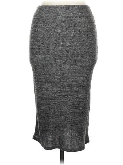 Pre-owned Hollister Casual Skirt In Gray