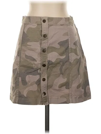 Pre-owned Hollister Casual Skirt In Tan