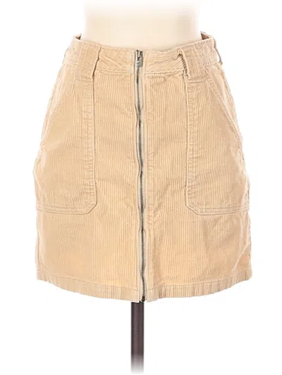Pre-owned Hollister Casual Skirt In Tan