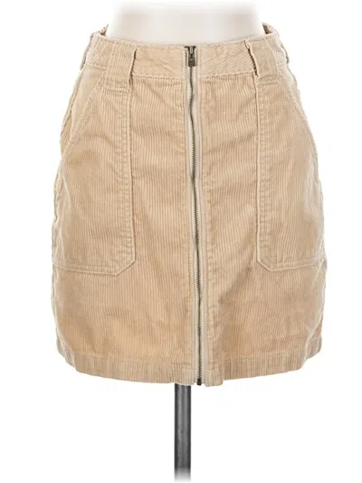 Pre-owned Hollister Casual Skirt In Tan