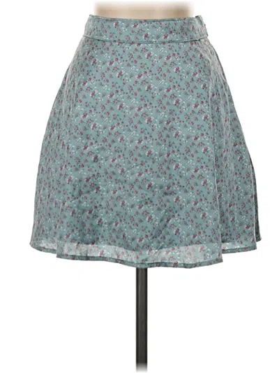 Pre-owned Hollister Casual Skirt In Teal