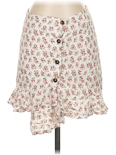 Pre-owned Hollister Casual Skirt In White