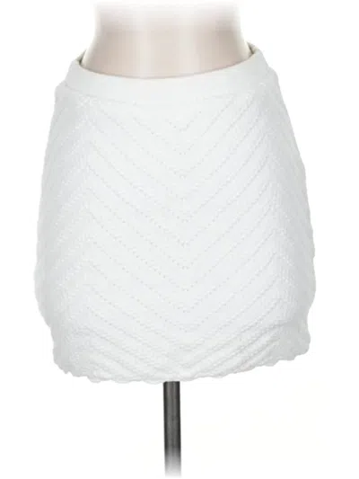 Pre-owned Hollister Casual Skirt In White