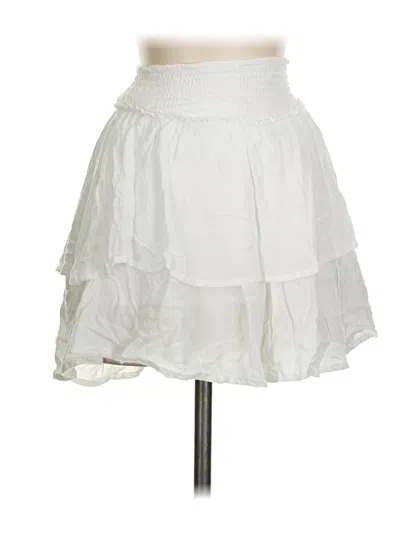 Pre-owned Hollister Casual Skirt In White