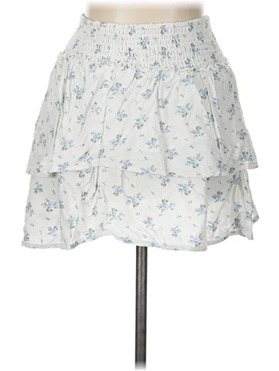Pre-owned Hollister Casual Skirt In White