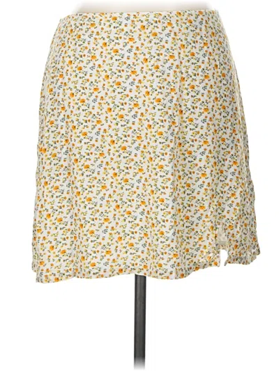 Pre-owned Hollister Casual Skirt In Yellow