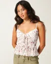 Hollister Chiffon Ruffle Cami In Multi