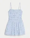 Hollister Chiffon Skort Dress In Blue