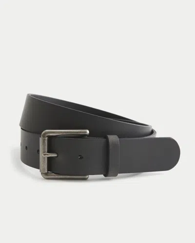 Hollister Classic Leather Belt In Brown