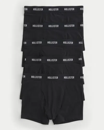 Hollister Classic Length Boxer Brief 5-pack In Black