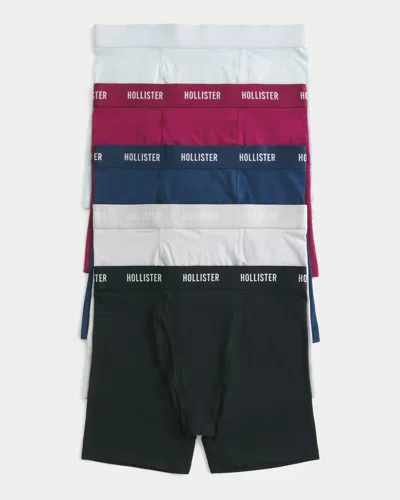 Hollister Classic Length Fly Front Boxer Brief 5-pack In Multi