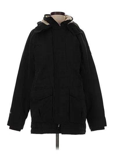 Pre-owned Hollister Coat In Black