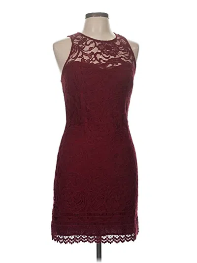 Pre-owned Hollister Cocktail Dress In Burgundy