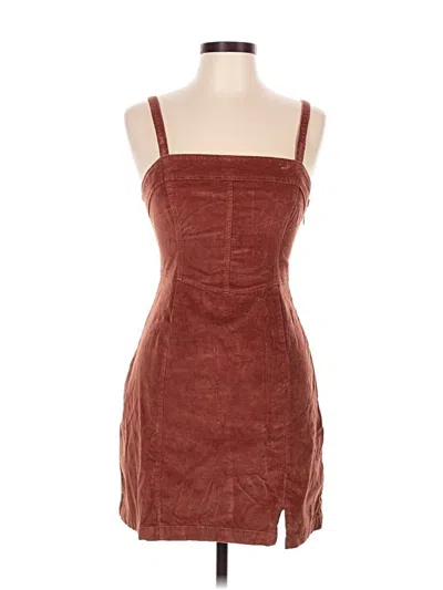 Pre-owned Hollister Cocktail Dress In Orange/brown