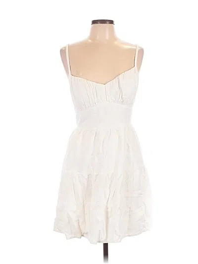 Pre-owned Hollister Cocktail Dress In White