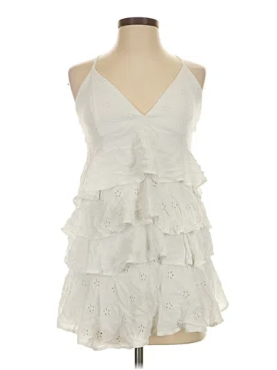 Pre-owned Hollister Cocktail Dress In White
