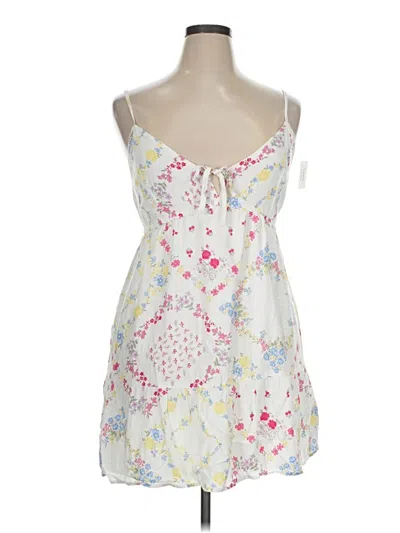 Pre-owned Hollister Cocktail Dress In White
