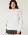 Hollister Comfy Cloud Cable-knit Crew Sweater