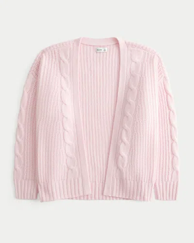 Hollister Comfy Cloud Easy No-close Cardigan In Pink