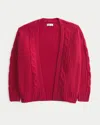 Hollister Comfy Cloud Easy No-close Cardigan In Red