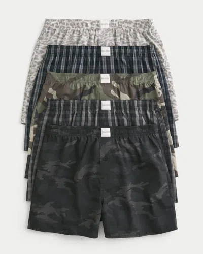 Hollister Cotton Boxer Short 5-pack In Multi