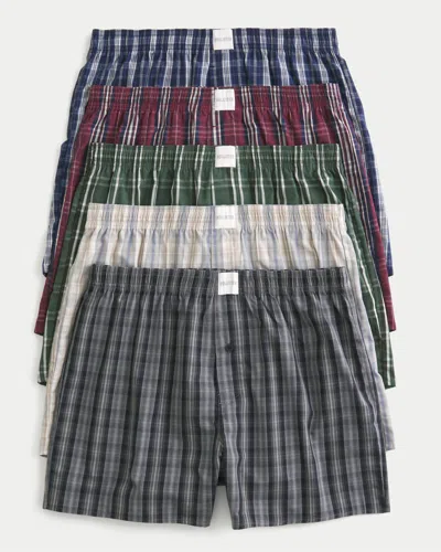 Hollister Cotton Boxer Shorts 5-pack In Multi