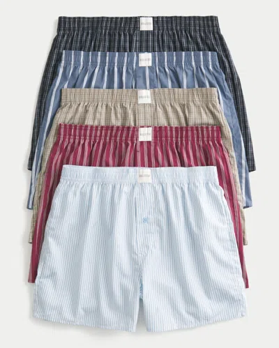 Hollister Cotton Boxer Shorts 5-pack In Multi