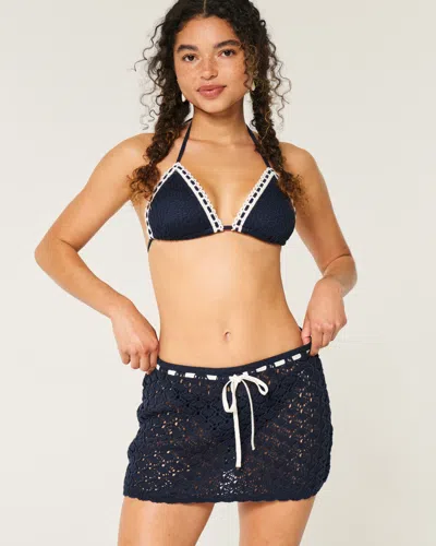 Hollister Crochet-style Pull-on Cover Up Skirt