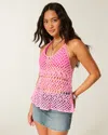 Hollister Crochet-style Racerback Tank In Pink